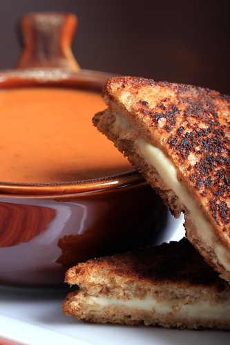 Vegan Grilled Cheese with Smoky Tomato Soup