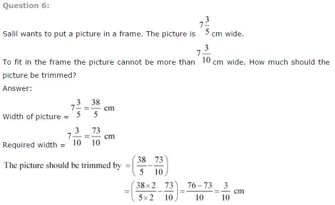 NCERT Solutions for Class 7 Maths Chapter 2 - Fractions and Decimals