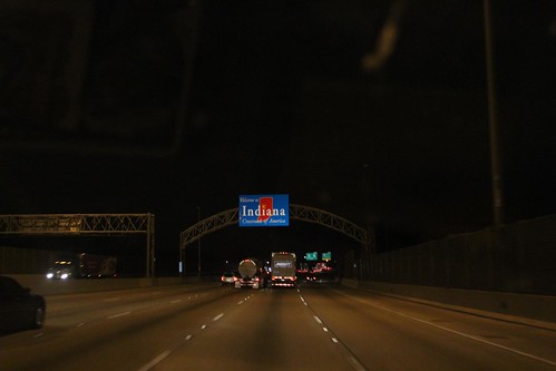 Day 55: Driving through Chicago at Night.