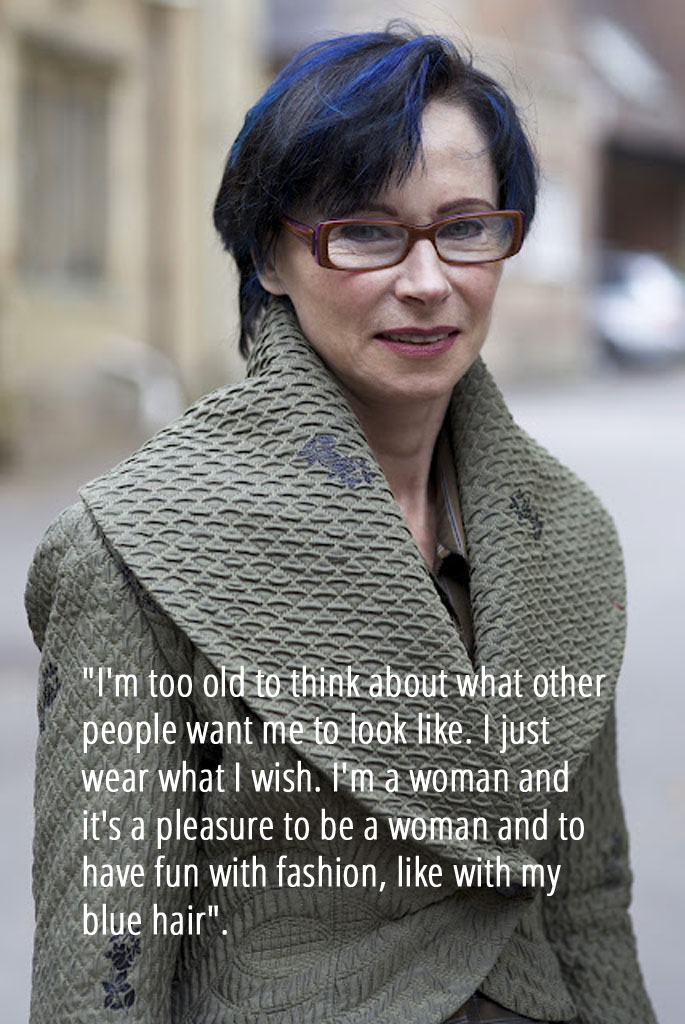 "I'm too old to think about what other people want me to look like." Advanced Style - Isabel