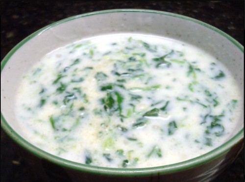 creamy spinach soup