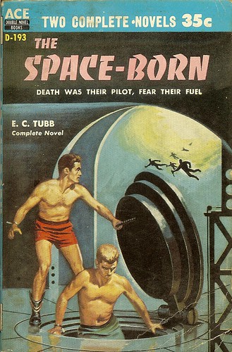 The Space-Born - E.C. Tubb - cover artist Edward Valigursky