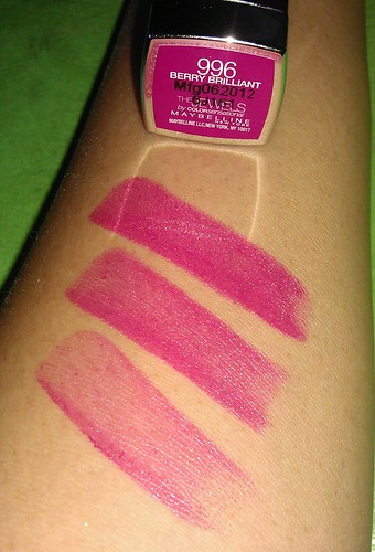 Maybelline The Jewels by Colorsensational Berry Brilliant swatches