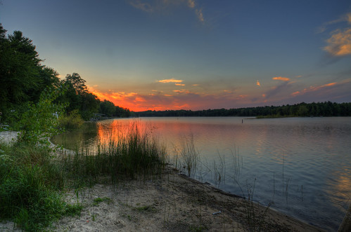 sunset lake clouds photography jakerost