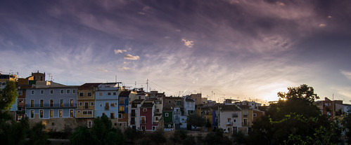old morning houses españa sun sunrise dawn colours village historic spanish flare villajoyosa comunidadvalenciana