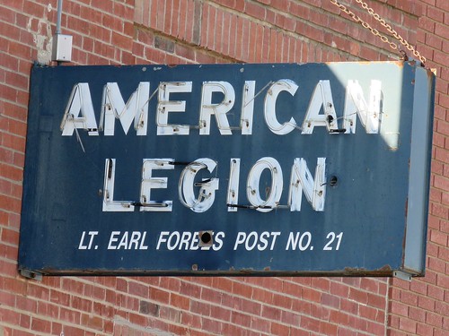 shadow nebraska neon fraternal fairmont smalltown americanlegion metalsigns vintagesigns