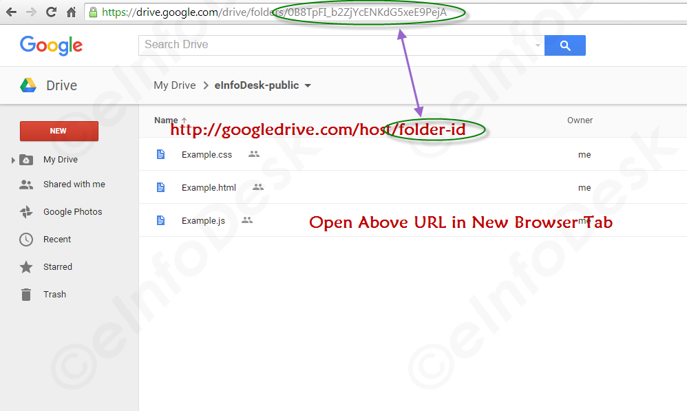 Direct Link for Public Folder in Google Drive