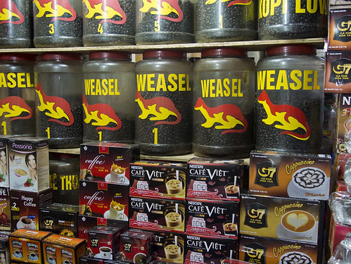 Weasel coffee, Vietnam