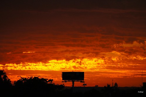sunset sky orange méxico atardecer fire cielo nubes fuego