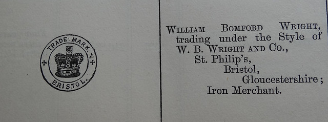 W.B. Wright Iron Merchant 28 February 1876
