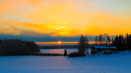 winter sunset home suomi finland landscape talvi koti lappeenranta southkarelia