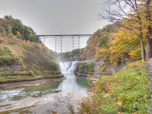 autumn panorama letchworth newyorkstate foilage hdr geneseeriver wny upperfalls