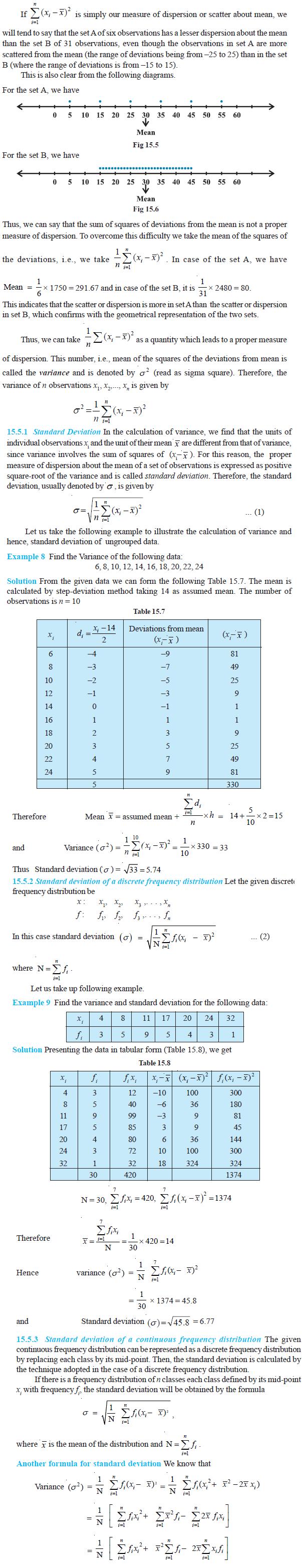 NCERT Class XI Mathematics Chapter 15 – Statistics