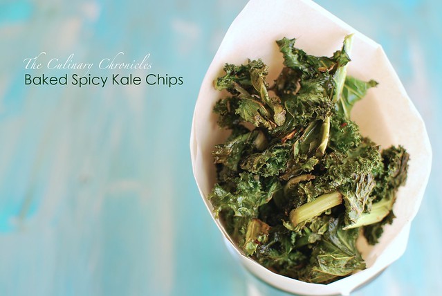 Baked Spicy Kale Chips