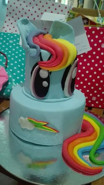 Rainbow Pony Cake by Christine Rosales of Roma's Baked Goodies