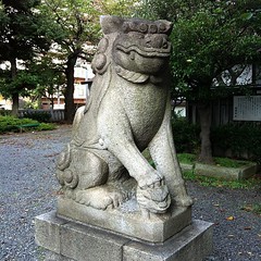 狛犬探訪 蒲田御園神社 子取り玉取り