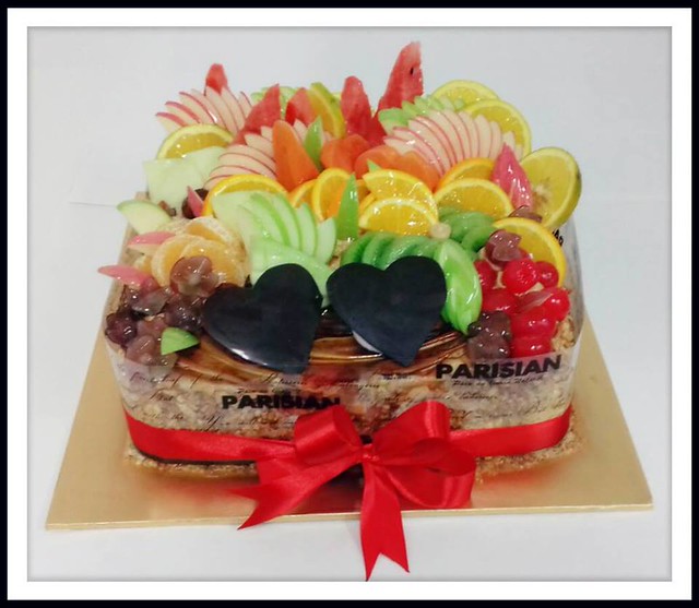 Mocha Cake with Fresh Fruits by Parisian Cake & Coffee