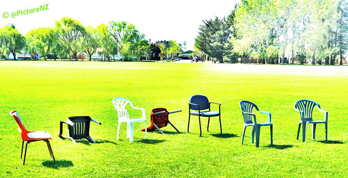 trees newzealand christchurch green grass chair seat lawn canterbury plastic help nz southisland lime turf parklands fallenover knockeddown onyourback friendstohelp