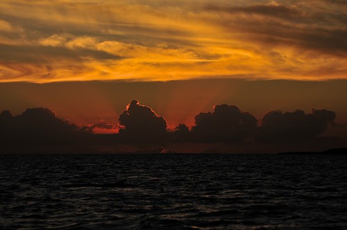 sunset sky water clouds texas sargent goldenhour