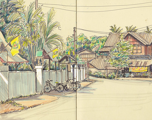 moleskine illustration thailand drawing sketchbook