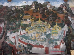 Wallpainting, Wat Phra Kaeo, Bangkok, Thailand - 2906