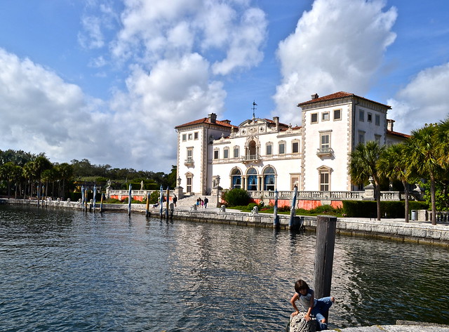 main house view from the water vizcaya museum florida