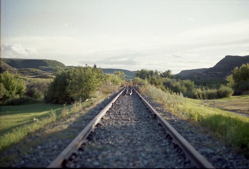 canada film train track wayne traintracks tracks rail railway trains alberta badlands prairie prairies yashica yashicatlelectro southernalberta filmfilmforever