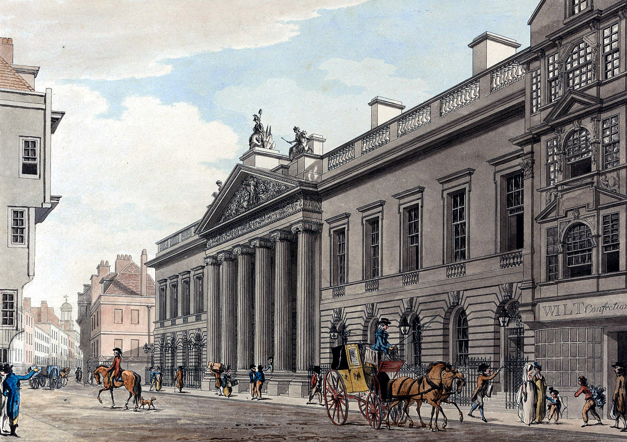 East India House by Thomas Malton the Younger (1748-1804)