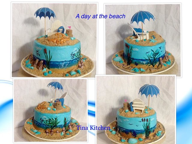 Hand Painted Buttercream, Royal Icing, Fondant and Sugar Work Cake by Tina Kitchen