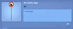 No Garlic Sign