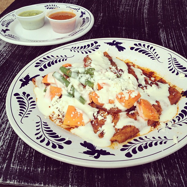 Tacos potosinos = favorite thing to get here. #vegetarian