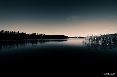 sunset sky bw lake ski water norway lens norge nikon no sigma akershus silhoutte locations 816mm d7000