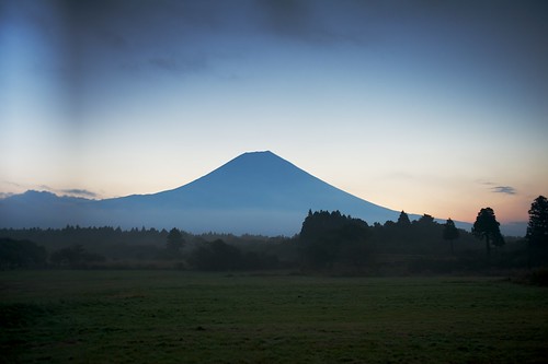sunrise landscape volcano outdoor backlit mtfuji