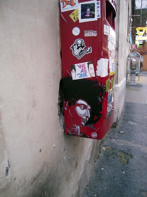 c215 rome street art stencil