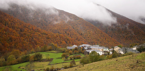 autumn mountains del forest de town pueblo asturias otoño hermo fuentes monasterio montañas reserva cangas narcea hayedo elosoenpersona