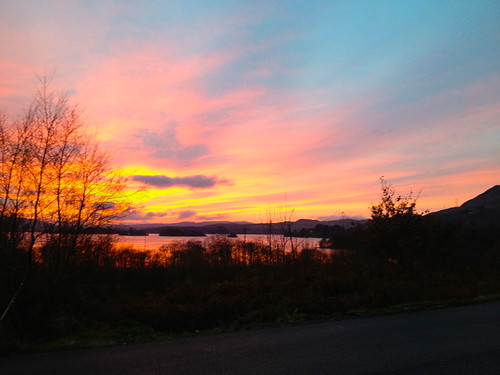 november sunset scotland argyll