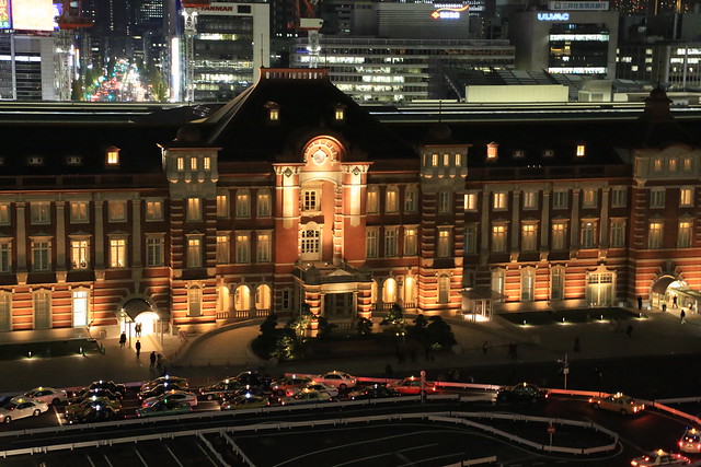 New Old Tokyo Station Night View