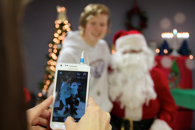 Take a cameraphone with santa!