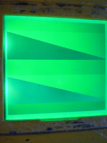 DYCPTEST2 on DMG Gameboy with green backlight