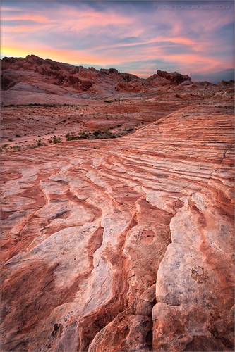 sunset valleyoffire clouds sandstone ribbons desert nevada layers