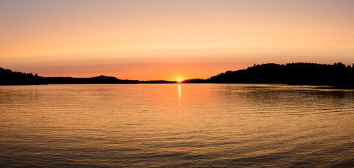 sunset sky lake reflection panoramic reservoir dexter photostitched dexterreservoir