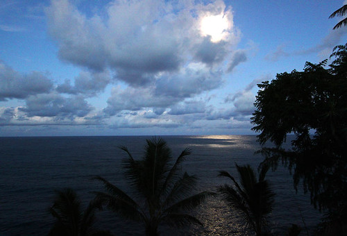 ocean moon hawaii evening flickr thebigisland