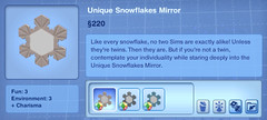 Unique Snowflakes Mirror