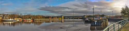 sky panorama water clouds canon boats eos view riverside pano cleveland ngc wideangle panoramic stockton teesside barrage tees lightroom teesbarrage rivertees thornaby cs5 hairygitselite