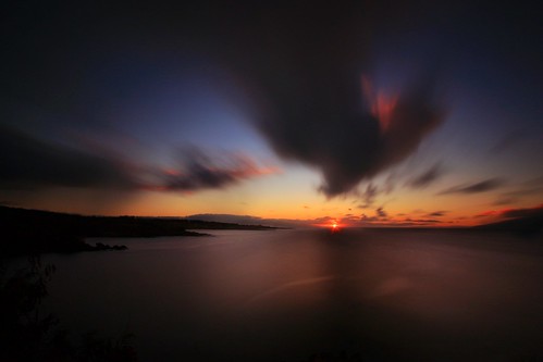 ocean longexposure travel sunset sea sun water night clouds canon hawaii pacific wind cloudy maui le