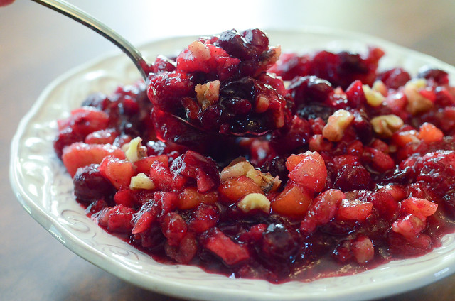 Cranberry Apricot Chutney in a bowl.