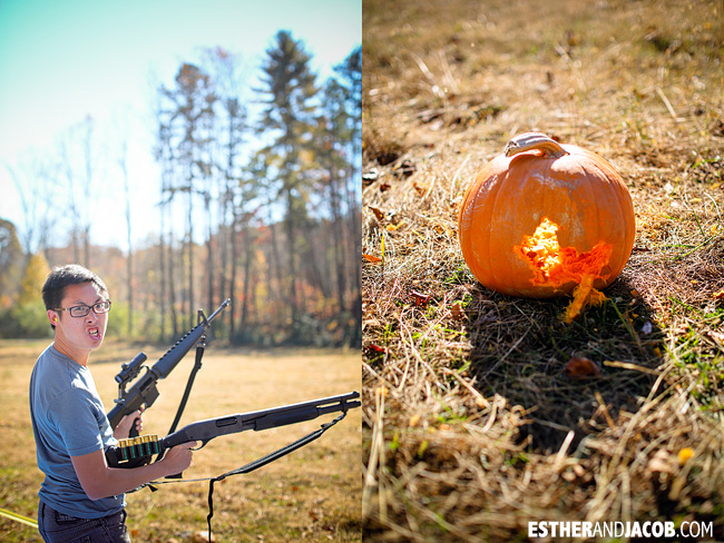 Pumpkin Shooting at Chattanooga National Forest | Fall Checklist 2012