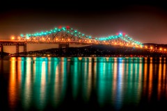 The Tappan Zee Bridge in colour on November 9, 2012