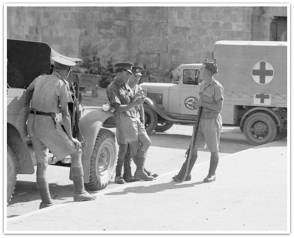British troops in Jerusalem, Palestine - circa 1938