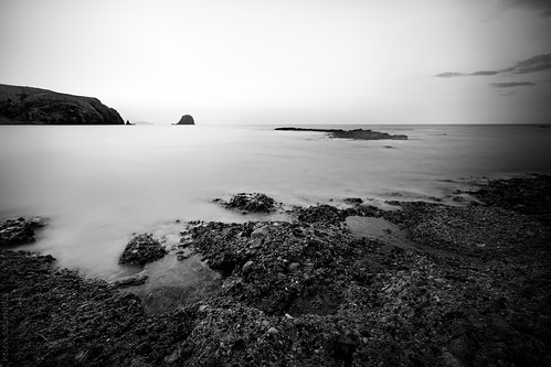 longexposure sea sky bw white seascape black water monochrome landscape rocks published greece cyclades milos